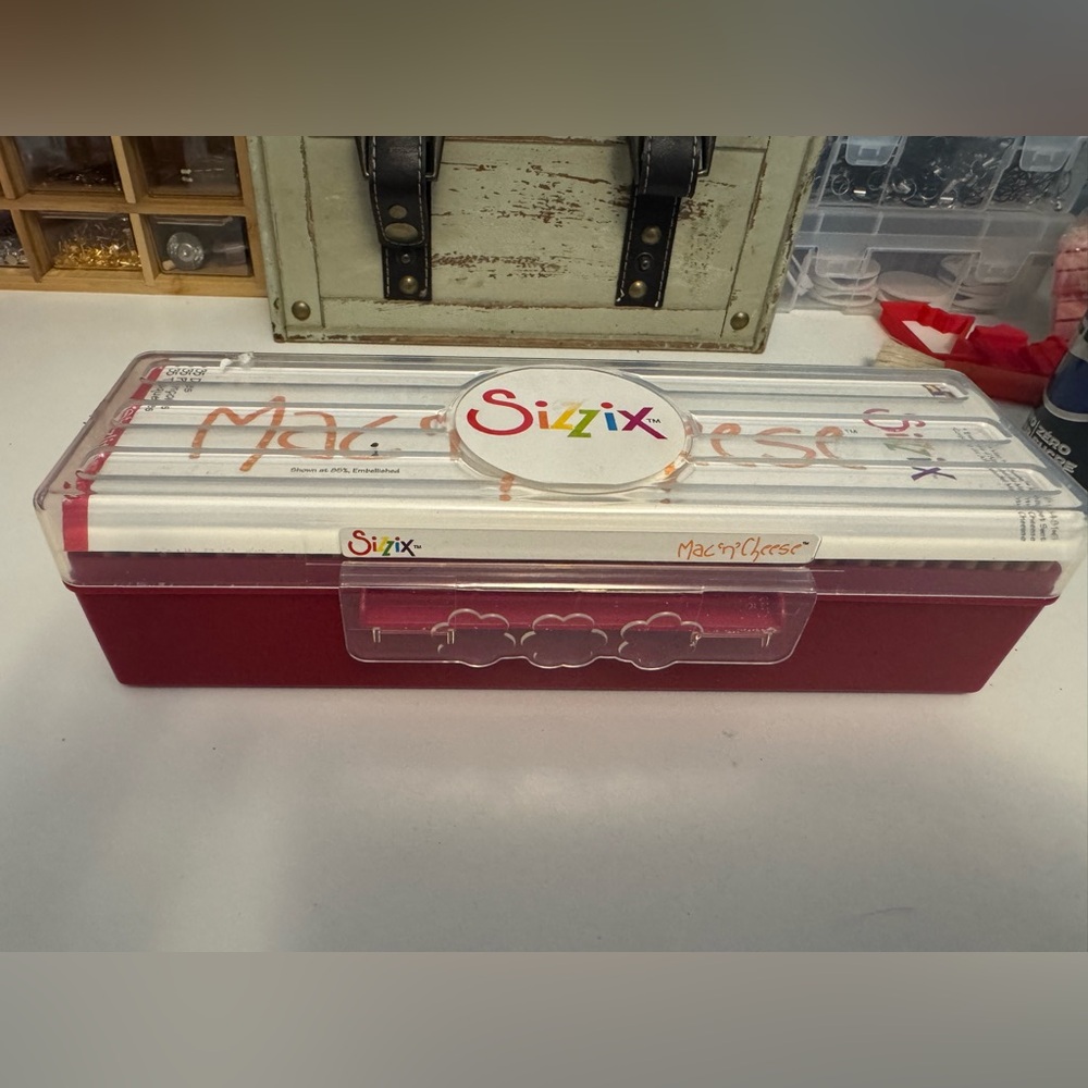 Sizzix Mac n cheese alphabet set.